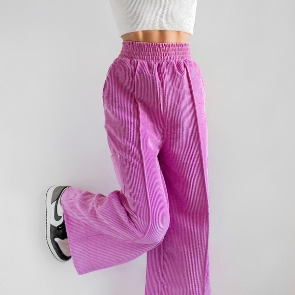Urban Outfitters corduroy pink/purple pants - Picture 1 of 6